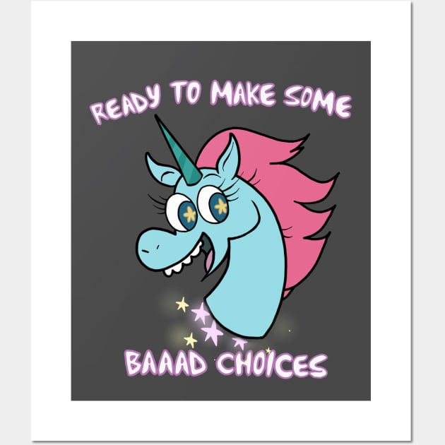 Baaad Choices Wall Art by LadyTsundere